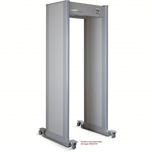 GARRETT METAL DETECTORS Walk-Through Metal Detector: 33 Zones, 87 in x 35 in x 23 in