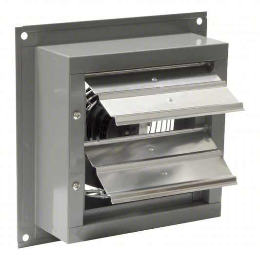 Exhaust Fan: 8 in Blade, 2 Speed, 3/100 hp, Totally Enclosed Air Over, 360 cfm, 115V AC, 1 ph