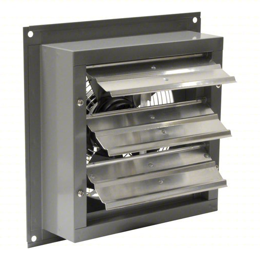 Exhaust Fan: 10 in Blade, 2 Speed, 2/25 hp, Totally Enclosed Air Over, 500 cfm, 115V AC, 1 ph
